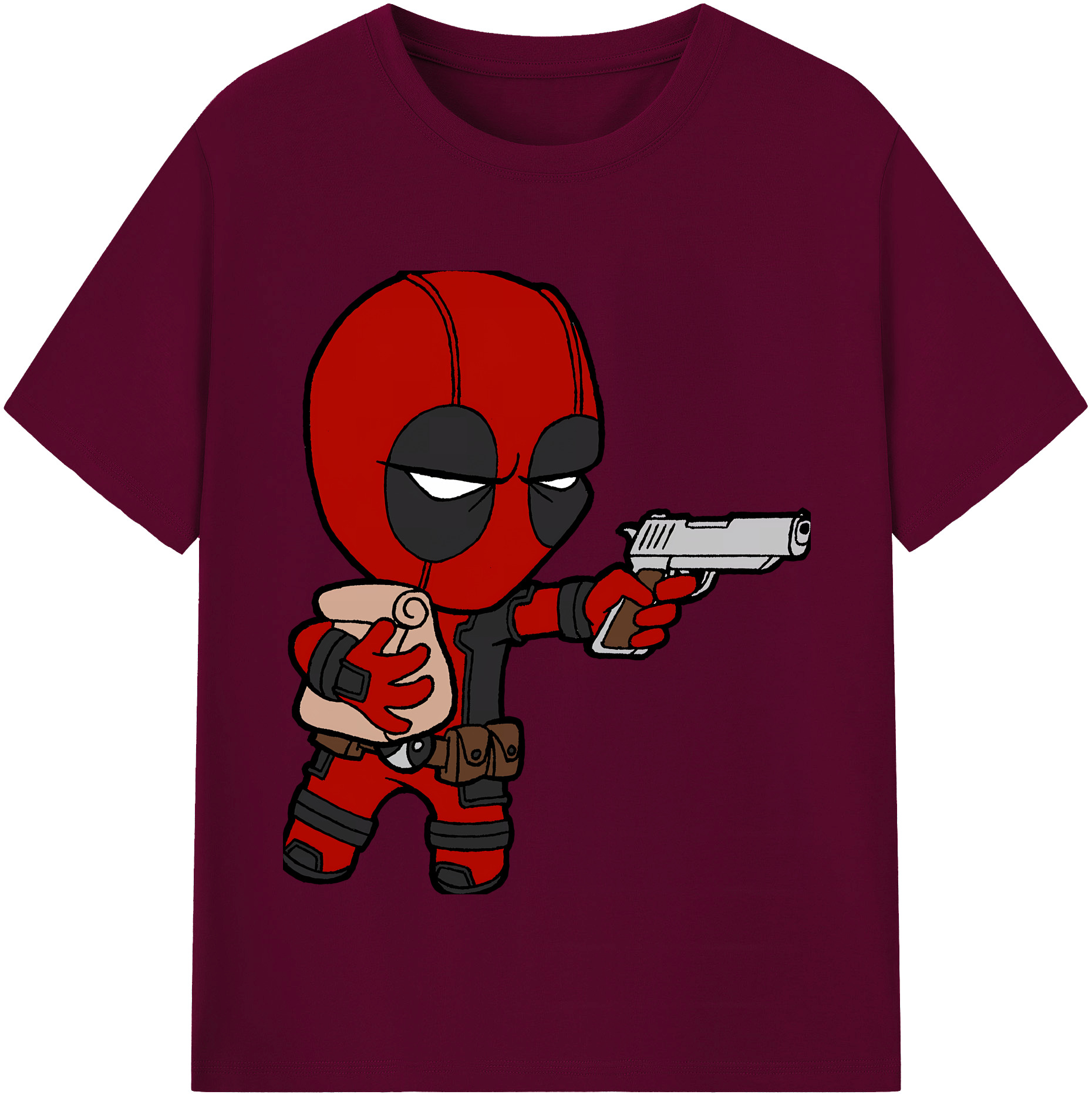 （画像用） Deadpool デッドプール レディースカジュアルプリントTシャツ（綿100％）